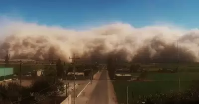 Vientos fuertes en Lima.