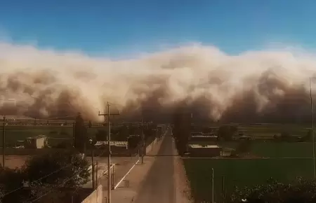 Vientos fuertes en Lima.