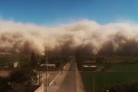 Vientos fuertes en Lima.