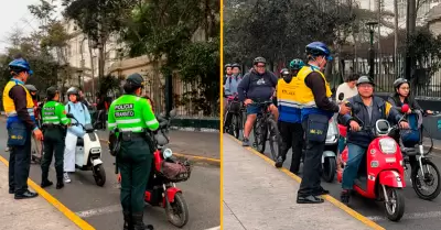 PNP multar� a veh�culos el�ctricos que circulen por ciclov�as.