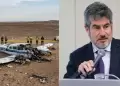 Rogers Valencia, representante del Mincetur lleg� a la zona del accidente a�reo en Nasca