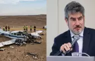 Rogers Valencia, titular del Mincetur, llegó a la zona del accidente aéreo en Nasca