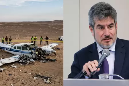 Rogers Valencia, titular del Mincetur, asisti� al sector del accidente de la avi