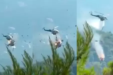 Dos helic�pteros en pleno vuelo chocaron en Grecia.