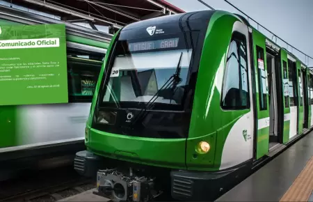 El servicio del Metro de Lima fue reanudado.