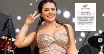 Las Estrellas de la Cumbia respaldan a Thamara G�mez tras denuncia por extorsi�n