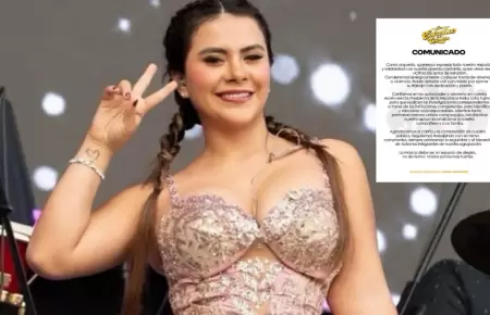 Las Estrellas de la Cumbia respaldan a Thamara G�mez tras denuncia por extorsi�n