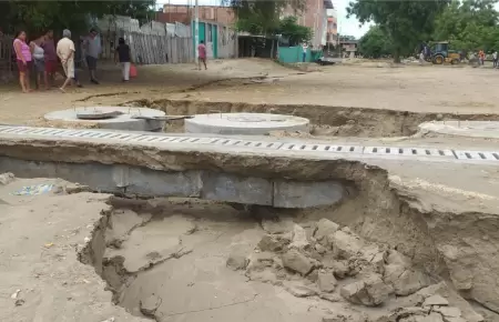 Drenaje pluvial en distritos de Piura sigue inconcluso ante amenaza de El Ni�o