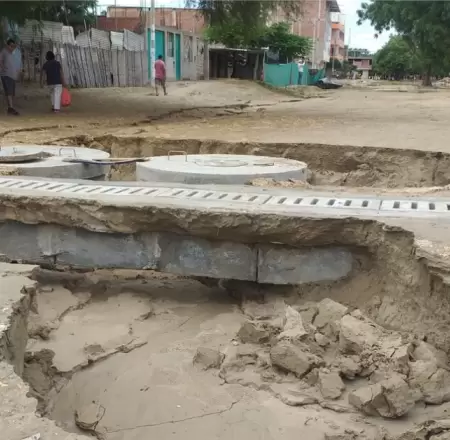Drenaje pluvial en distritos de Piura sigue inconcluso ante amenaza de El Ni�o