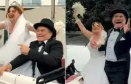 Johanna San Miguel se 'casa' con el 'Chato' Barraza: difunden divertido video de su 'noche de bodas'