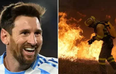 Lionel Messi ayuda Madrid tras incendios
