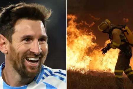 Lionel Messi ayuda Madrid tras incendios