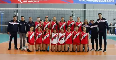 Mira la programaci�n completa de Per� en el Mundial de Voley Sub 17