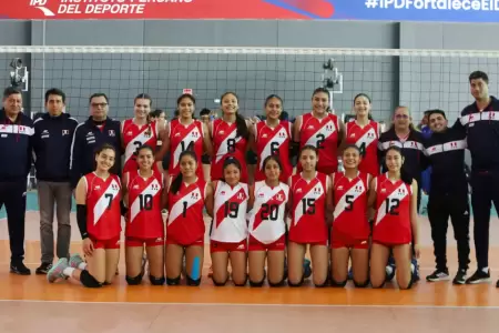 Mira la programaci�n completa de Per� en el Mundial de Voley Sub 17