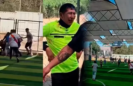 El �rbitro fue agredido en una competencia de Arequipa.