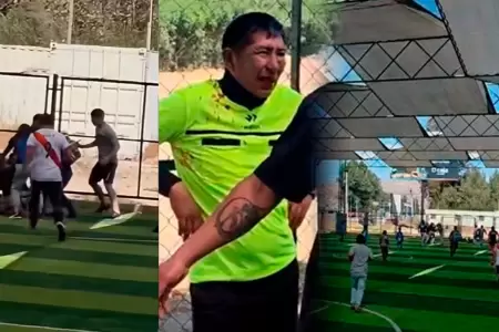 El �rbitro fue agredido en una competencia de Arequipa.