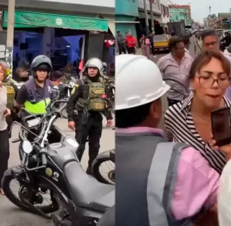 Autoridad tuvo fuerte enfrentamiento por obra de v�a p�blica.