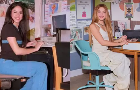 Shakira actualiza su ic�nica foto que se volvi� meme viral