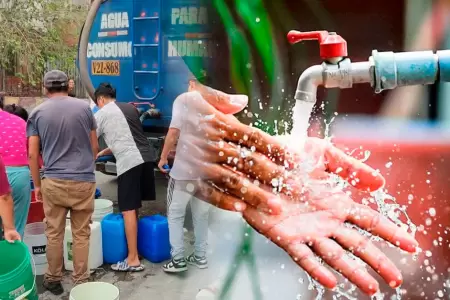 Sedapal anuncia corte de agua en Lima.