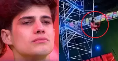 Kevin D�az sufre fuerte ca�da en 'Esto es Guerra'