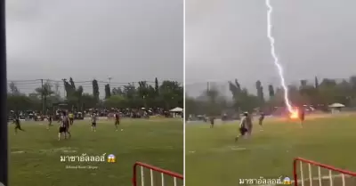Rayo mata a futbolista en pleno partido de torneo regional