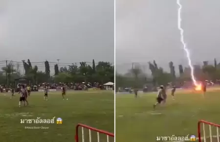 Rayo mata a futbolista en pleno partido de torneo regional