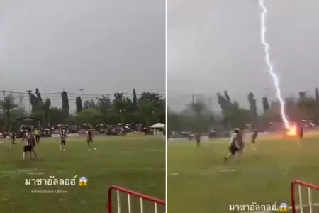 Rayo mata a futbolista en pleno partido de torneo regional