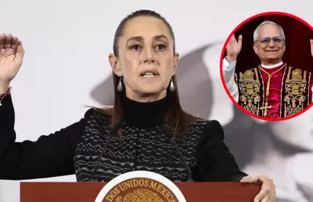Claudia Sheinbaum se dirige al papa Le�n XIV