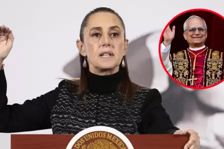 Claudia Sheinbaum se dirige al papa Le�n XIV