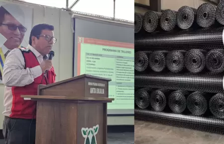 Luis �ahuis Candiotti explic� la raz�n de la no instalaci�n de geomallas