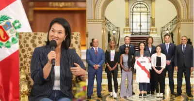 Keiko Fujimori recibi� a titulares de Panam Sports y garantiz� apoyo del Estado