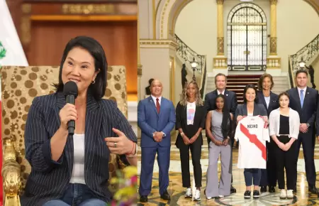 Keiko Fujimori recibi� a titulares de Panam Sports y garantiz� apoyo del Estado