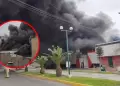 Enorme incendio se registra en ferreter�a de Huaral: Explosiones y material inflamable complican labor de bomberos