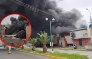 Enorme incendio se registra en ferreter�a de Huaral: Explosiones y material inflamable complican labor de bomberos