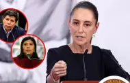 Claudia Sheinbaum: "Vamos a seguir en la defensa del presidente Pedro Castillo, bienvenida Betssy Ch�vez"