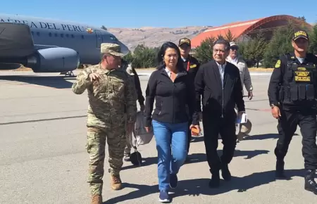 Keiko Fujimori llega a Jun�n