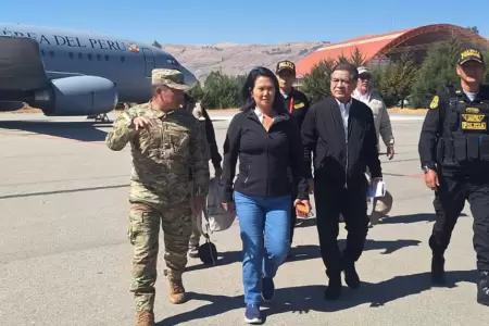 Keiko Fujimori llega a Jun�n