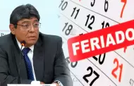 Gobierno evalúa mover FERIADOS a los días viernes, anuncia MEF: no incluiría Fiestas Patrias, Navidad y Año Nuevo