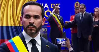 El ahora presidente recibi� la banda en la ciudad de Cali.