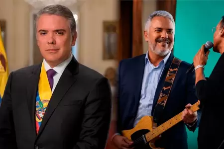 El exmandatario sorprendi� al interpretar el cl�sico del rock.