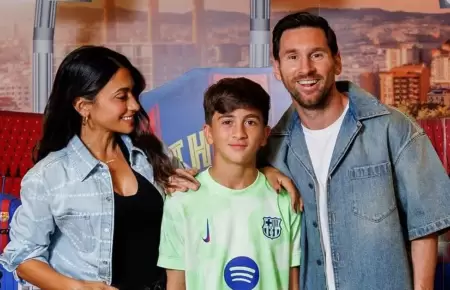 �Hijo de Lionel Messi en el Barcelona?