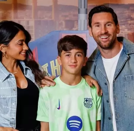 �Hijo de Lionel Messi en el Barcelona?