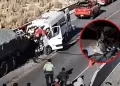 Tragedia en la carretera Cusco - Arequipa: m�s de 10 fallecidos tras choque entre miniv�n y tr�iler