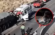 Tragedia en la carretera Cusco - Arequipa: más de 10 fallecidos tras choque entre miniván y tráiler