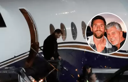 Lionel Messi lleg� a Rosario para darle el �ltimo adi�s a su padre Jorge Messi