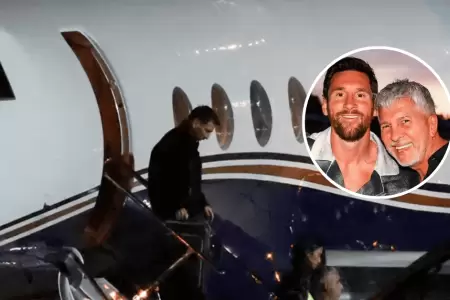 Lionel Messi lleg� a Rosario para darle el �ltimo adi�s a su padre Jorge Messi