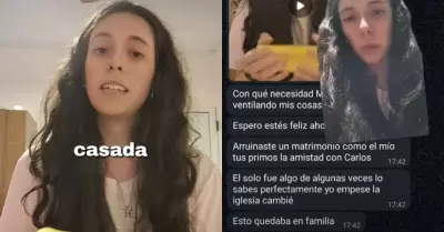 T�a se burlaba de sus videos y sobrina la expuso por infidelidad