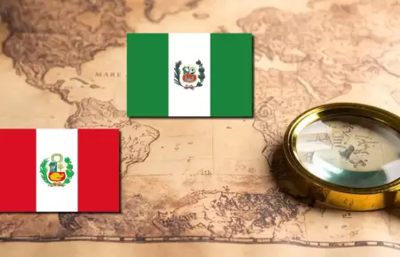Per� tiene una bandera gemela dentro de Sudam�rica