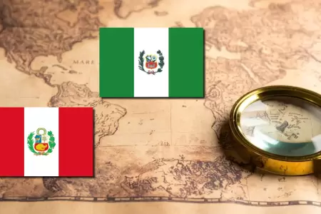 Per� tiene una bandera gemela dentro de Sudam�rica