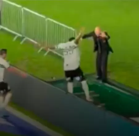 El jugador cay� al vac�o mientras celebraba.